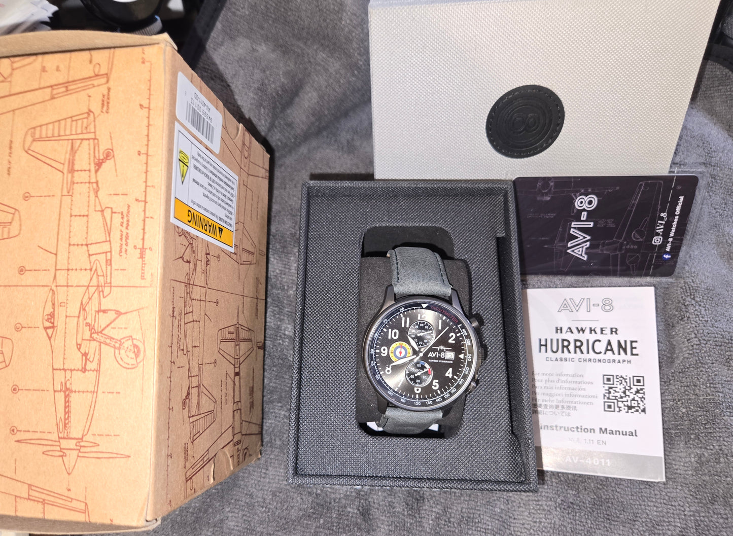 AVI-8 HAWKER HURRICANE CLASSIC CHRONOGRAPH AV-4011-0D