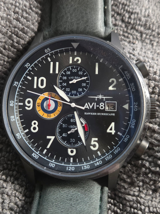 AVI-8 HAWKER HURRICANE CLASSIC CHRONOGRAPH AV-4011-0D